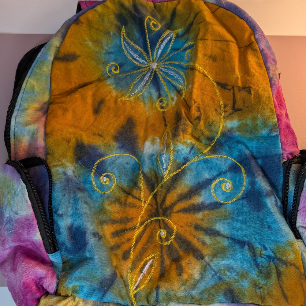 Threadheads Tie Dye Backpack - Unique & Vibrant - Excellent Condition